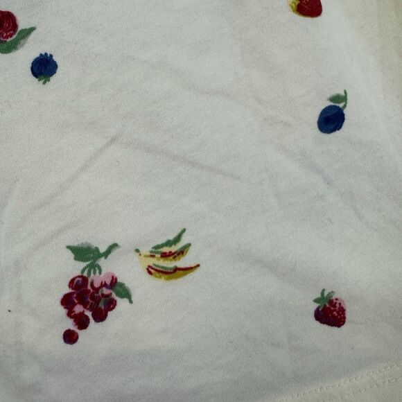 Madewell EUC Medium Raw Edge Pajama Shorts Fresca Fruit Sleep Cotton Womens - Picture 9 of 10